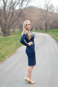 Jordan-Cidelle-Fur-Forever21-Blue-Dress